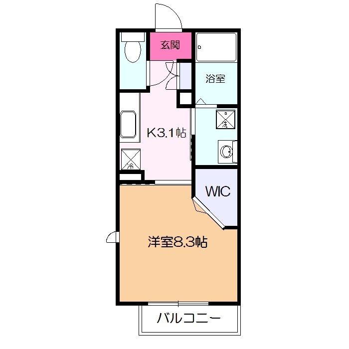 コーラルハイツＢの間取り