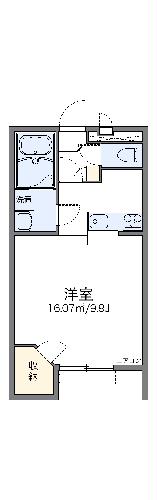 レオパレスアワラの間取り