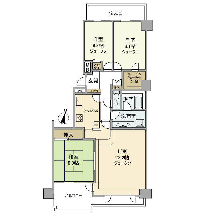 セソール川崎京町ハイライズフォースピアの間取り