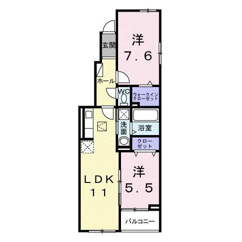 西原1丁目アパート(028604201)の間取り