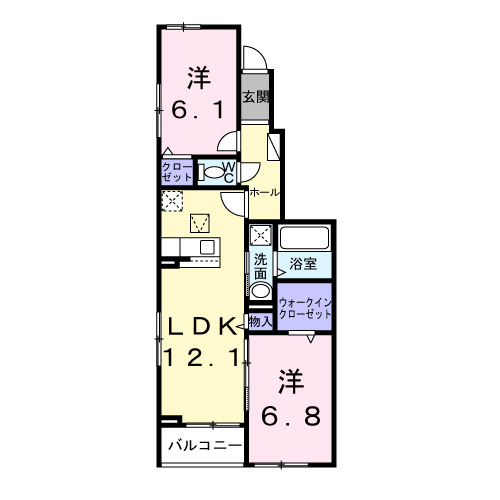 西原1丁目アパート(028604201)の間取り
