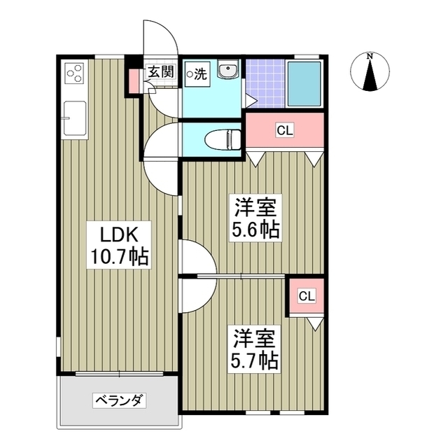 パークアベニュー若泉の間取り