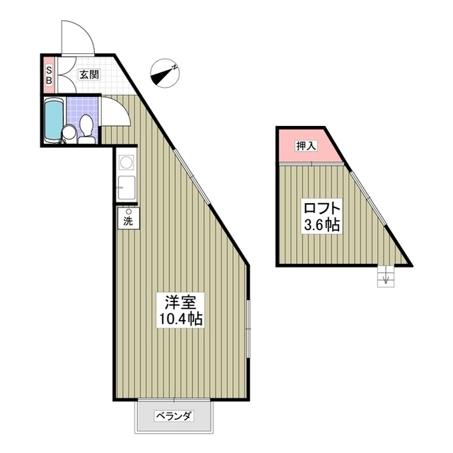 修和パレスの間取り