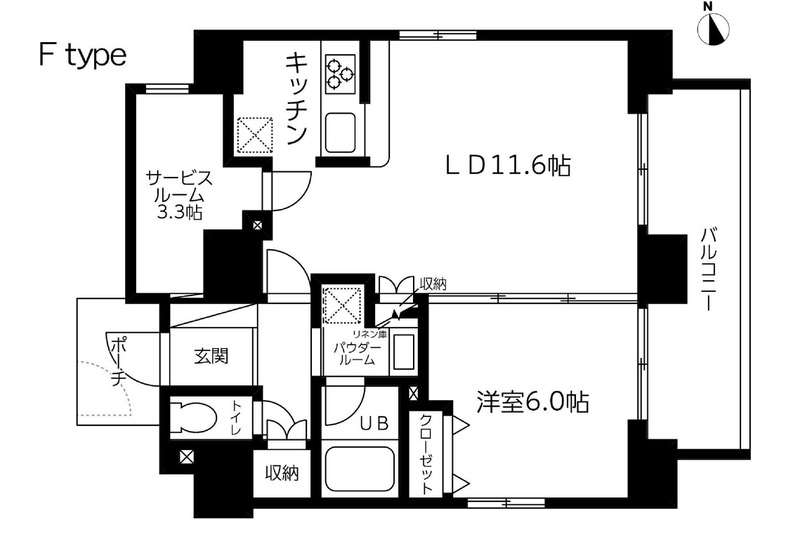 スカイコート蔵前Ⅱの間取り