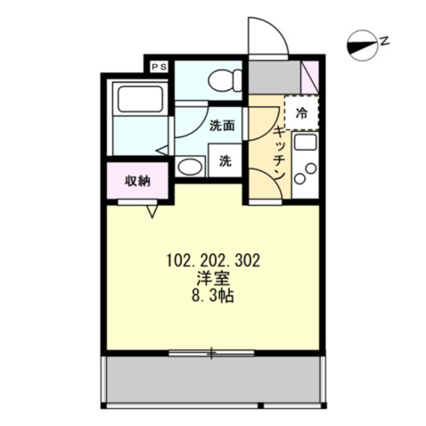 (仮称)長後Ⅴアパートの間取り