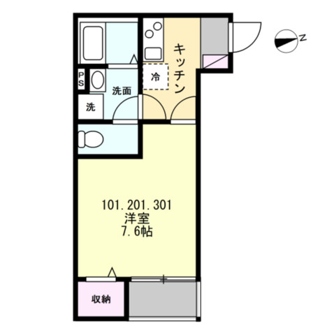 (仮称)長後Ⅴアパートの間取り