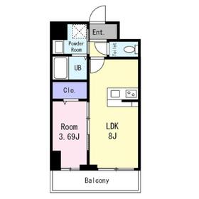 GRAN PASEO 江坂の間取り