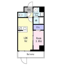 GRAN PASEO 江坂の間取り