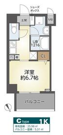 レジリエント江坂穂波町の間取り