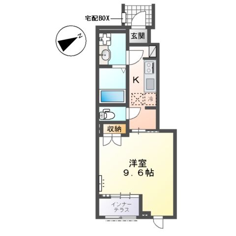仮)土浦市蓮河原新町新築アパートの間取り