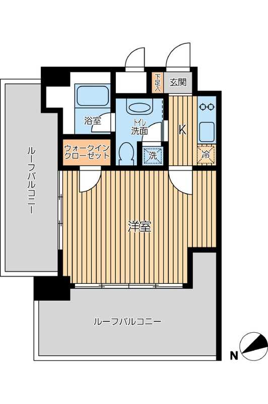 プラティーク清澄白河の間取り