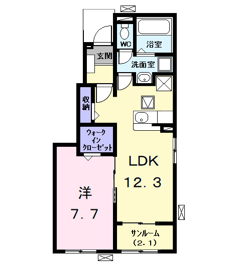 シャンヴェールの間取り