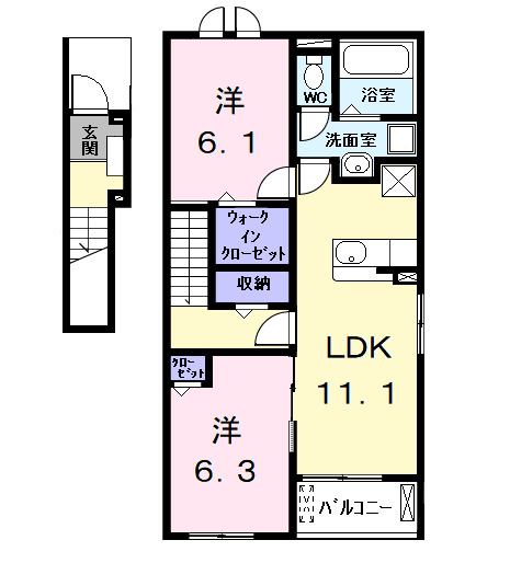 シャンヴェールの間取り