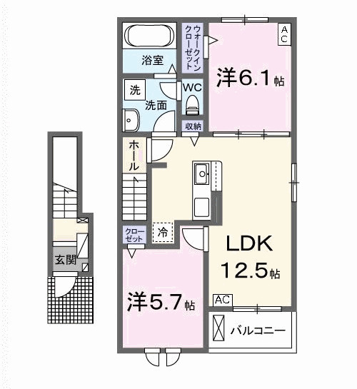 エス ウィステリア Ⅰの間取り