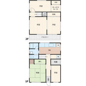 松戸市高塚新田戸建の間取り