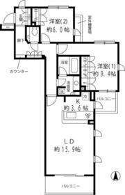 リベルテ等々力の間取り