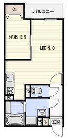 アルカディア江坂の間取り