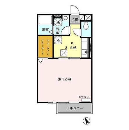 モナリエーレ Aの間取り