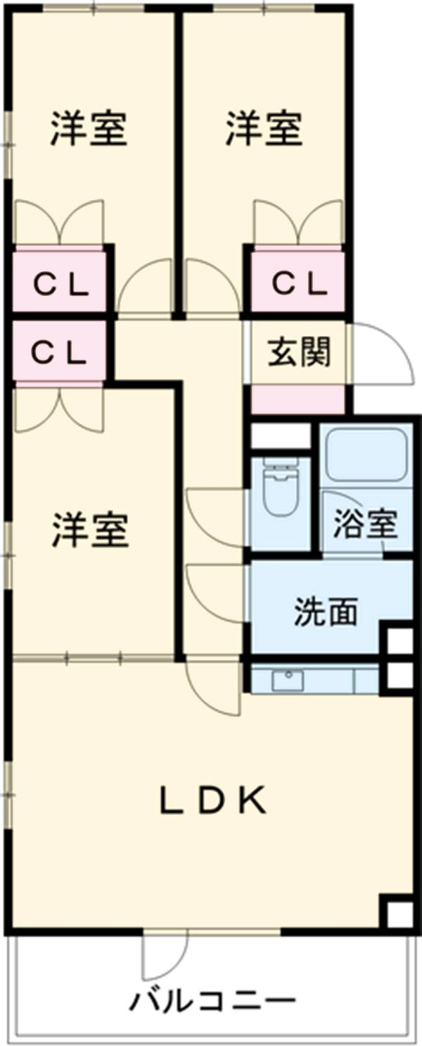 グリューンベルグ生田の間取り