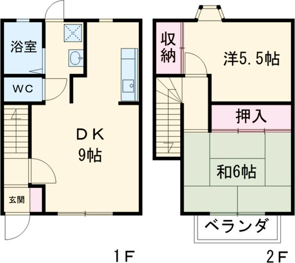 グリーンビレッジAの間取り