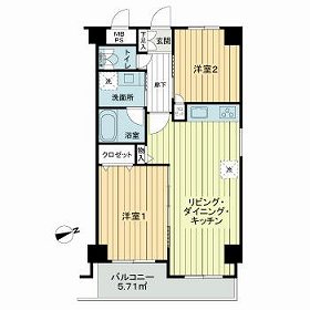 コスモ新小岩サウスコートの間取り
