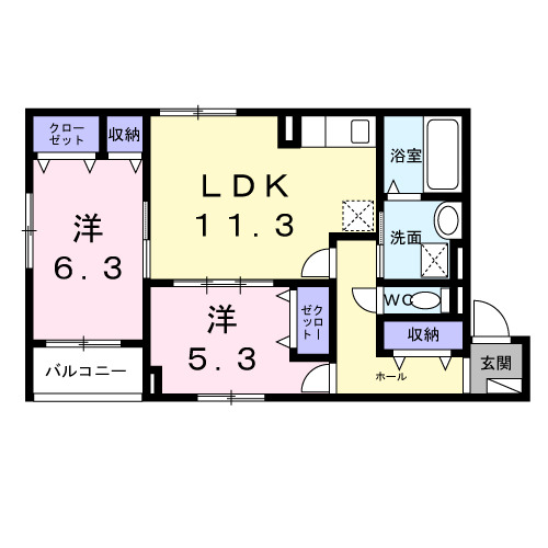 西淡路4丁目アパート(028444501)の間取り
