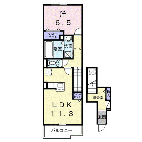 若松原3丁目アパート(028382801)の間取り