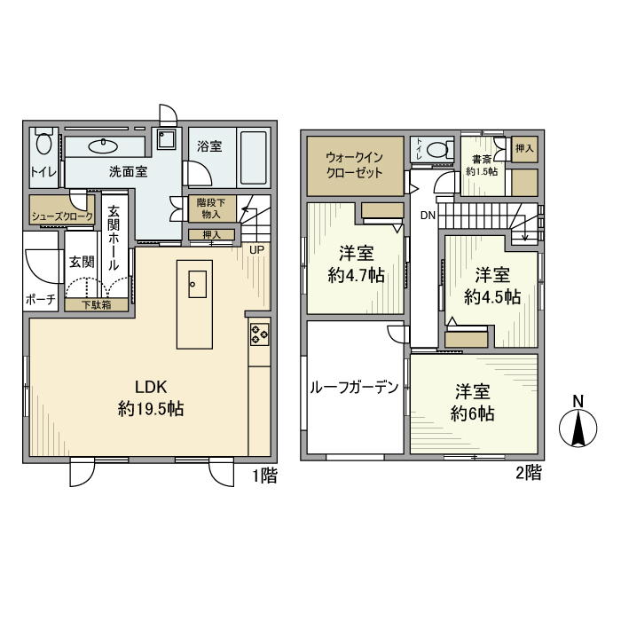 上篠崎戸建の間取り