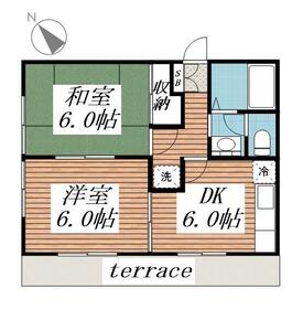 クレ-ル松飛台の間取り
