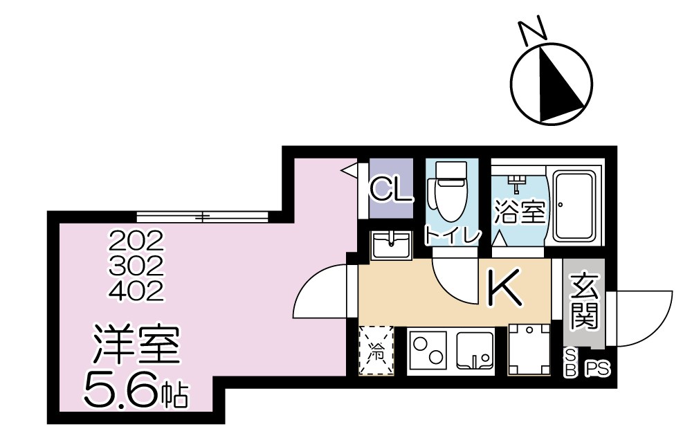 LIFE TOWN YOTSUGIの間取り