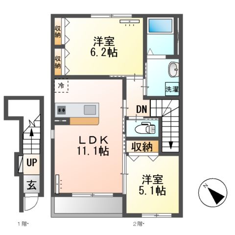 武甲ニイヤの間取り