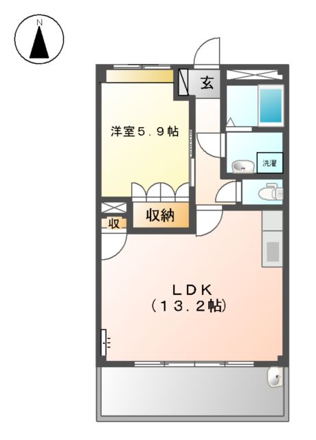 LRプリオールの間取り