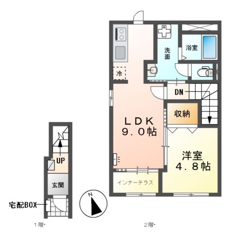 仮)筒尾4丁目新築アパートの間取り
