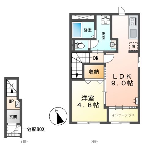 仮)筒尾4丁目新築アパートの間取り