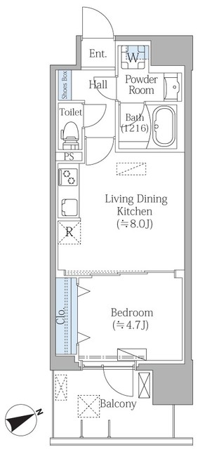 PRIME SQUAREⅢの間取り