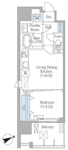 PRIME SQUAREⅢの間取り