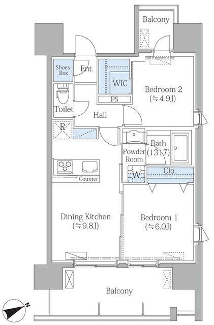 PRIME SQUAREⅢの間取り