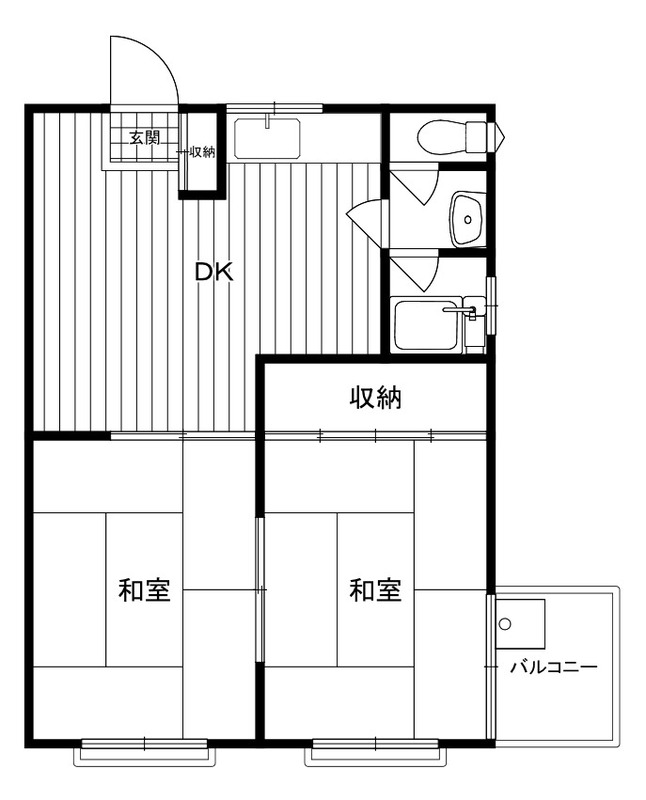 コーポサンライトの間取り