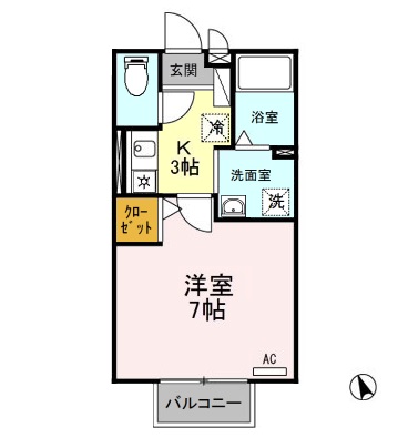 Aハイムの間取り