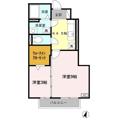 ルミエール花の木 Aの間取り