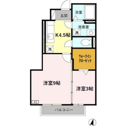 ルミエール花の木 Bの間取り