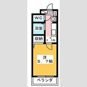 リエス上島Bの間取り