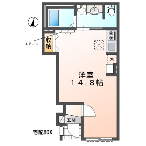 (仮称)野々下1丁目アパートの間取り