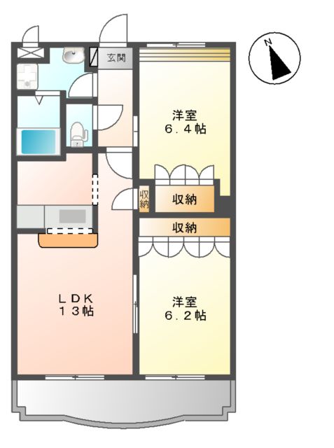 アメニティAの間取り