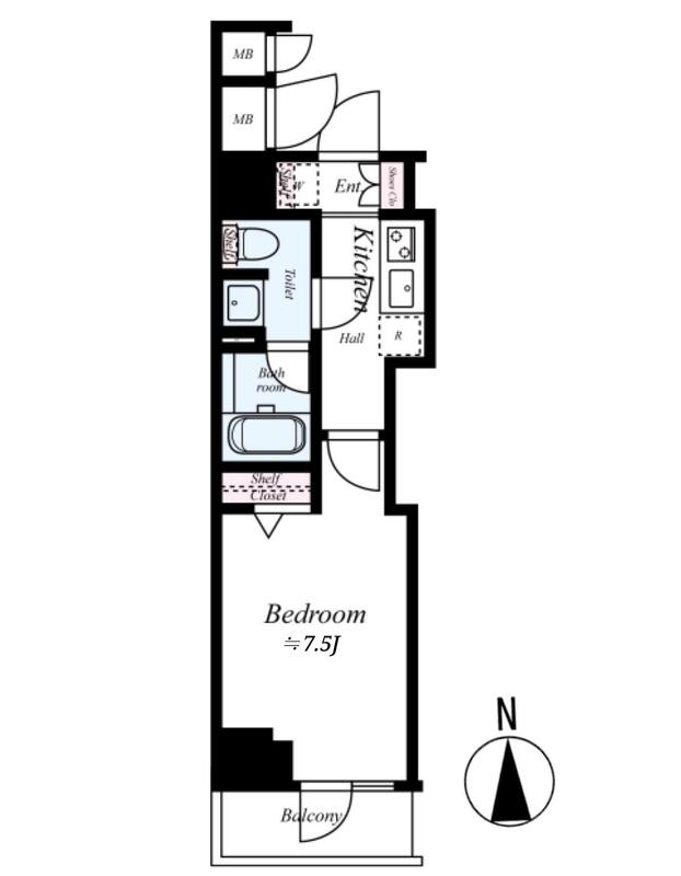 ジーベック錦糸北斎通りの間取り