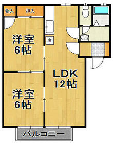 若柴ガーデンコートA棟の間取り