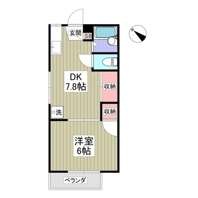 稲丘アームスの間取り