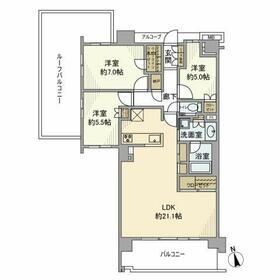 プラウド中野島の間取り