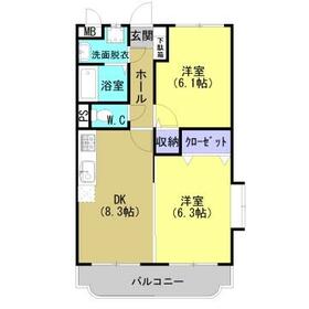 ユーミーアズールの間取り