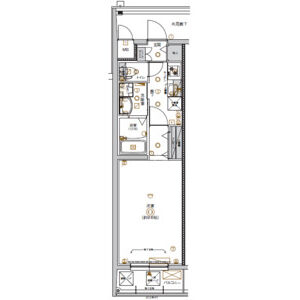 CREST TAPP太閤通の間取り